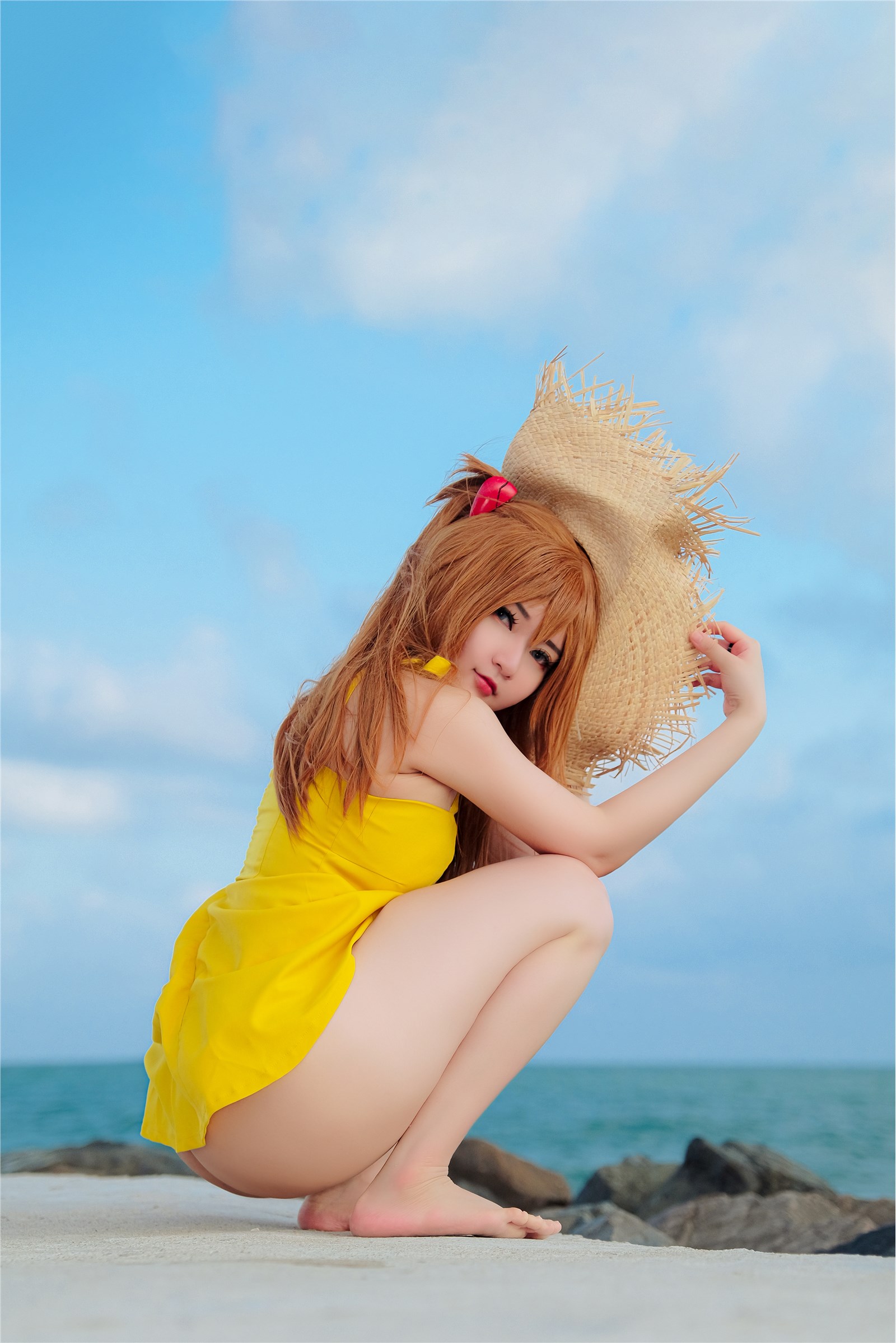 Potato Godzilla NO.060 Asuka Yellow Dress(10)